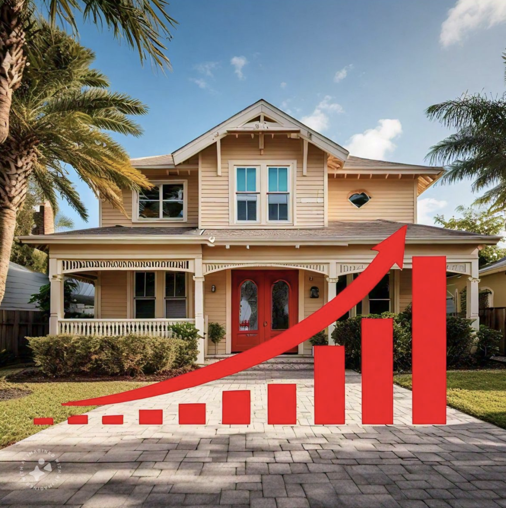 House with Graph, Real Estate Newsletter