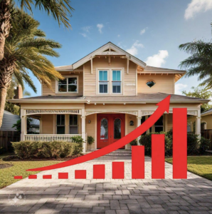 House with Graph, Real Estate Newsletter